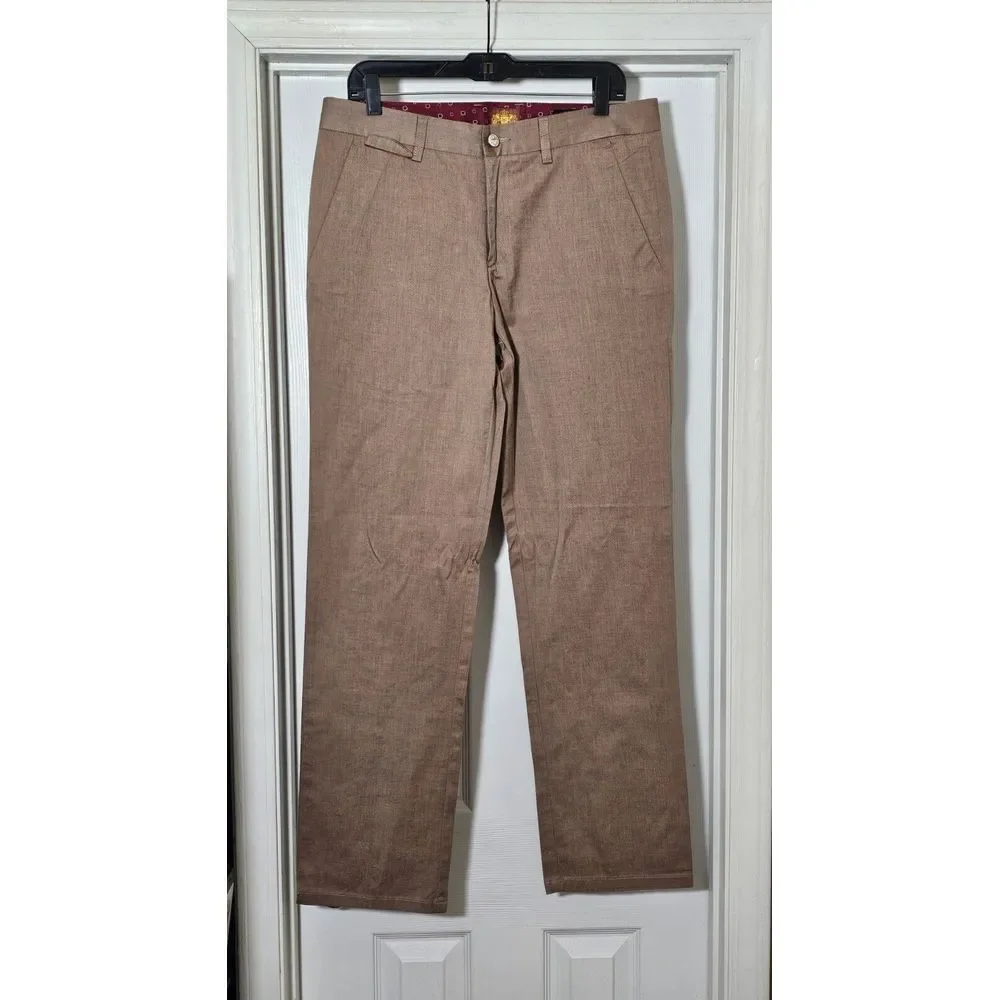One In A Million Dress Pants Men's Size 34x31 Brown